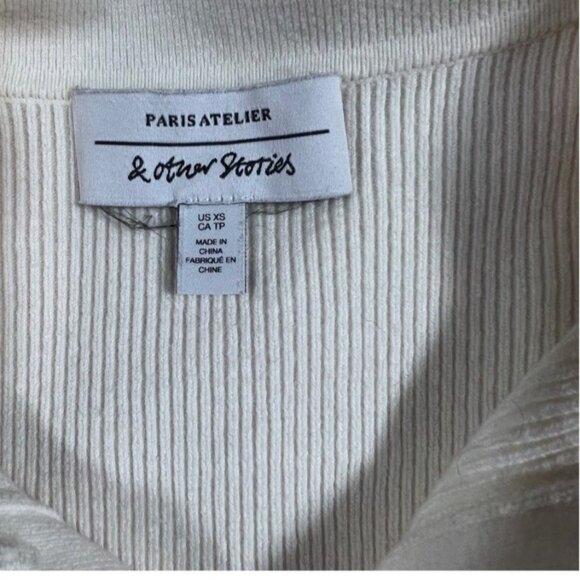 & Other Stories XS ribbed top - Picture 5 of 5